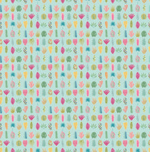 GHS50109W Leaf Boogie Aqua & Raspberry Wallpaper by Ohpopsi