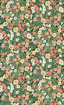 GHS50114W Flora Ditsy Juniper & Ginger Wallpaper by Ohpopsi