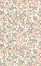 GHS50116W Flora Ditsy Peach & Dove Wallpaper by Ohpopsi