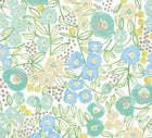 GHS50119W Flora Teal Wallpaper by Ohpopsi