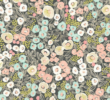 GHS50121W Flora Midnight Blush Wallpaper by Ohpopsi