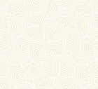 GHS50122W Venation Mini Natural Linen Wallpaper by Ohpopsi