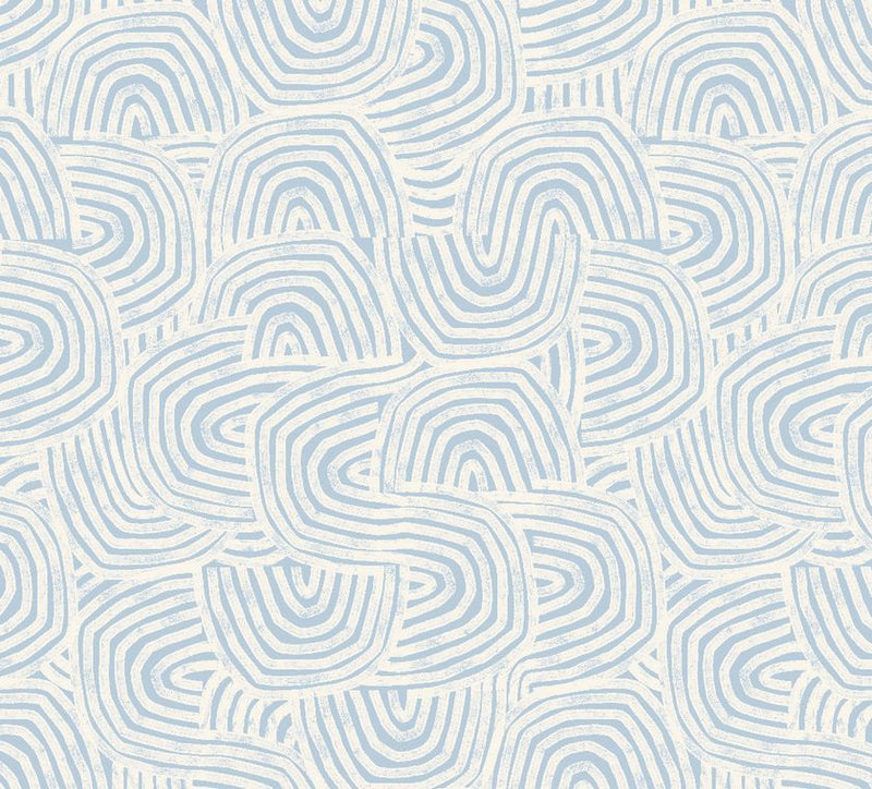 GHS50124W Venation Mini Denim Wallpaper by Ohpopsi