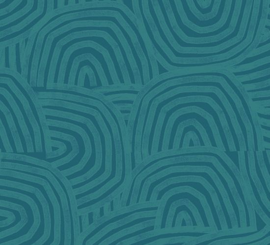 GHS50127W Venation Teal Wallpaper by Ohpopsi