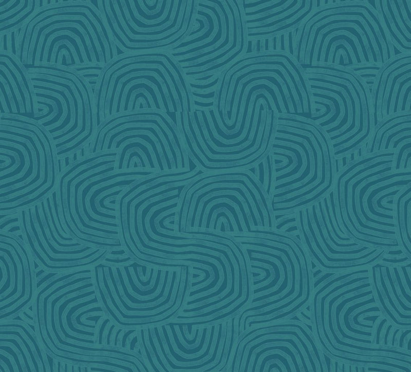 GHS50127W Venation Teal Wallpaper by Ohpopsi