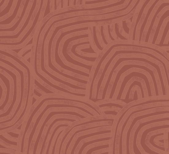 GHS50129W Venation Rust Wallpaper by Ohpopsi