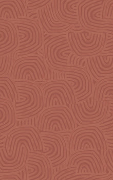 GHS50129W Venation Rust Wallpaper by Ohpopsi