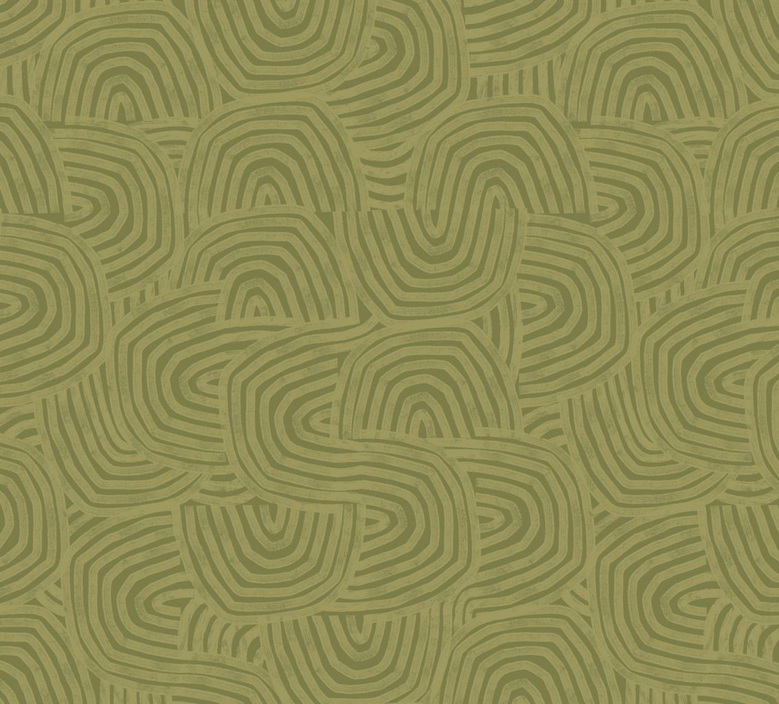 GHS50130W Venation Olive Wallpaper by Ohpopsi