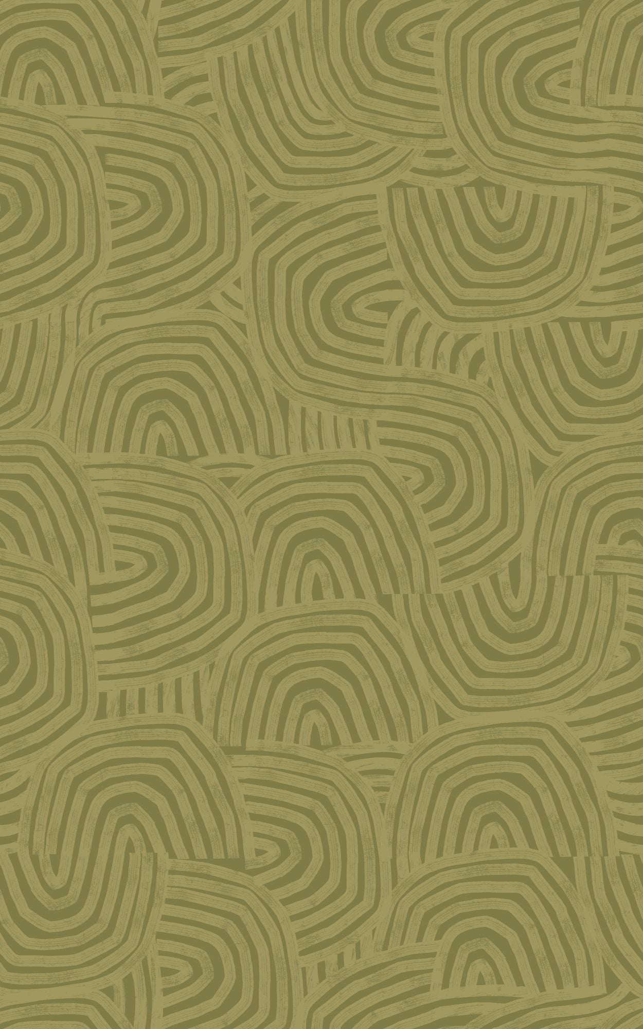 GHS50130W Venation Olive Wallpaper by Ohpopsi