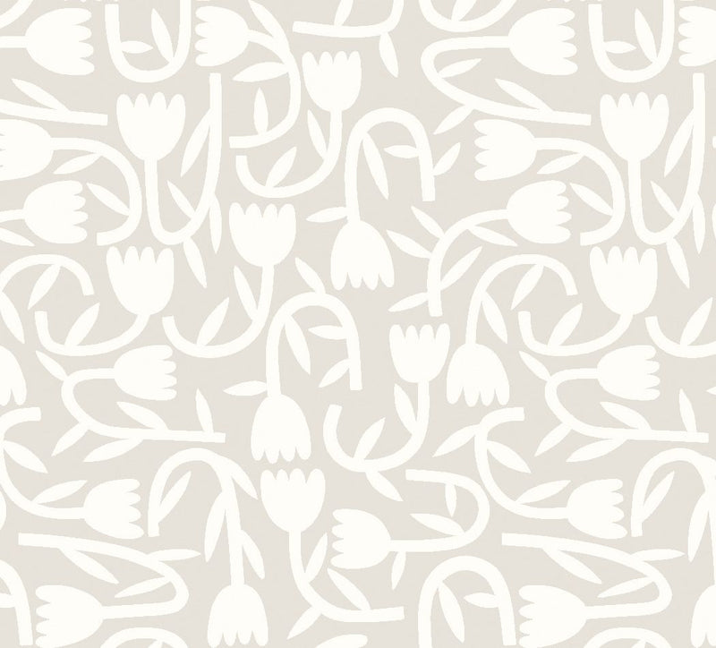 GHS50131W Tiny Tulip Stone Wallpaper by Ohpopsi