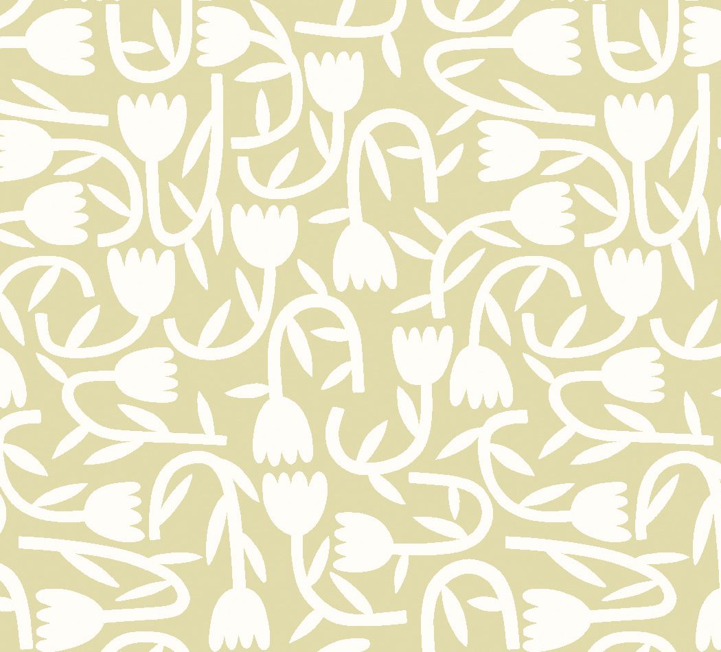 GHS50132W Tiny Tulip Apple Wallpaper by Ohpopsi