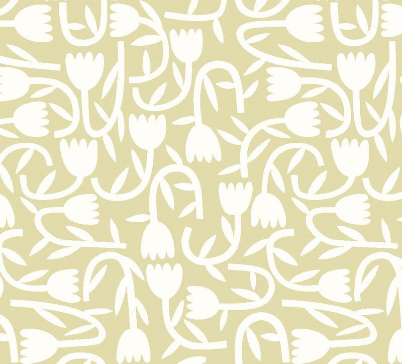 GHS50132W Tiny Tulip Apple Wallpaper by Ohpopsi