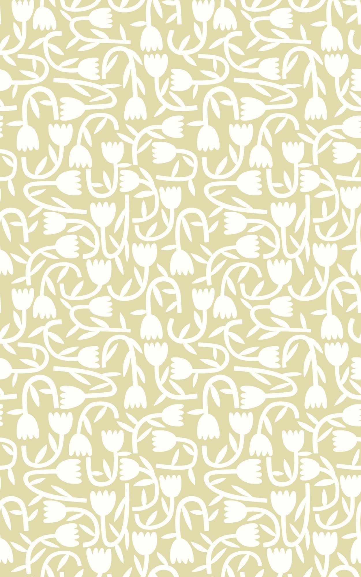 GHS50132W Tiny Tulip Apple Wallpaper by Ohpopsi