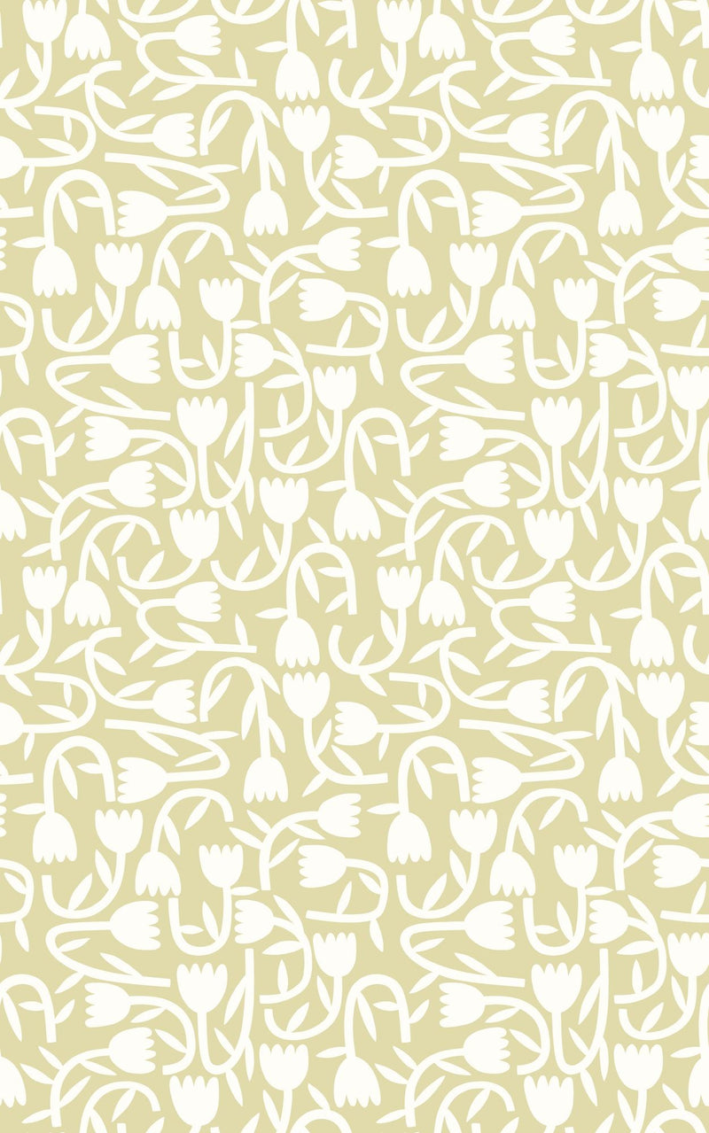 GHS50132W Tiny Tulip Apple Wallpaper by Ohpopsi