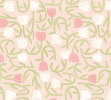 GHS50133W Tiny Tulip Blush Wallpaper by Ohpopsi