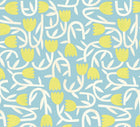 GHS50135W Tiny Tulip Lime & Sky Wallpaper by Ohpopsi