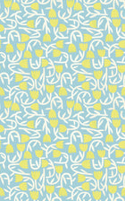 GHS50135W Tiny Tulip Lime & Sky Wallpaper by Ohpopsi