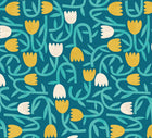 GHS50136W Tiny Tulip Azure Wallpaper by Ohpopsi