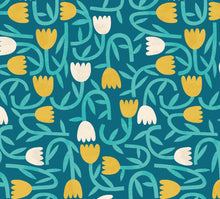 GHS50136W Tiny Tulip Azure Wallpaper by Ohpopsi