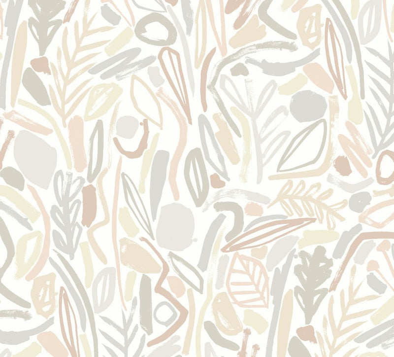 GHS50143W Verdure Parchment Wallpaper by Ohpopsi