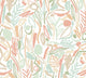 Verdure Sage & Apricot Glasshouse Wallpaper by Ohpopsi