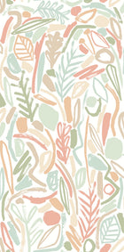 GHS50144W Verdure Sage & Apricot Wallpaper by Ohpopsi