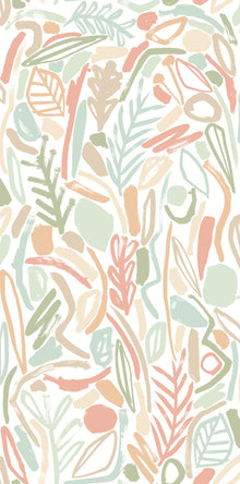 GHS50144W Verdure Sage & Apricot Wallpaper by Ohpopsi