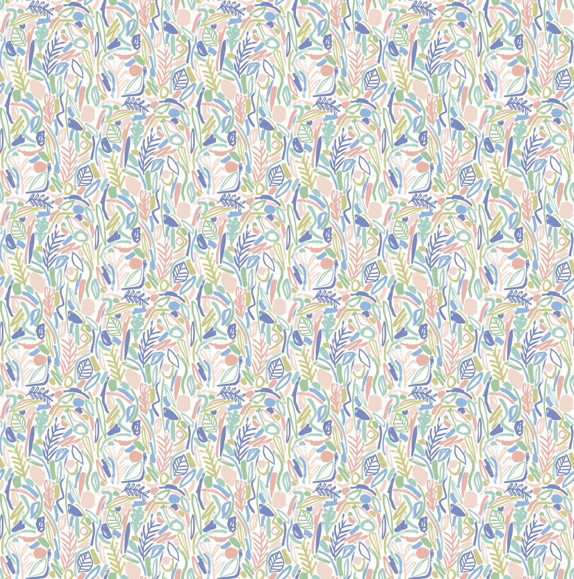 GHS50145W Verdure Periwinkle Wallpaper by Ohpopsi