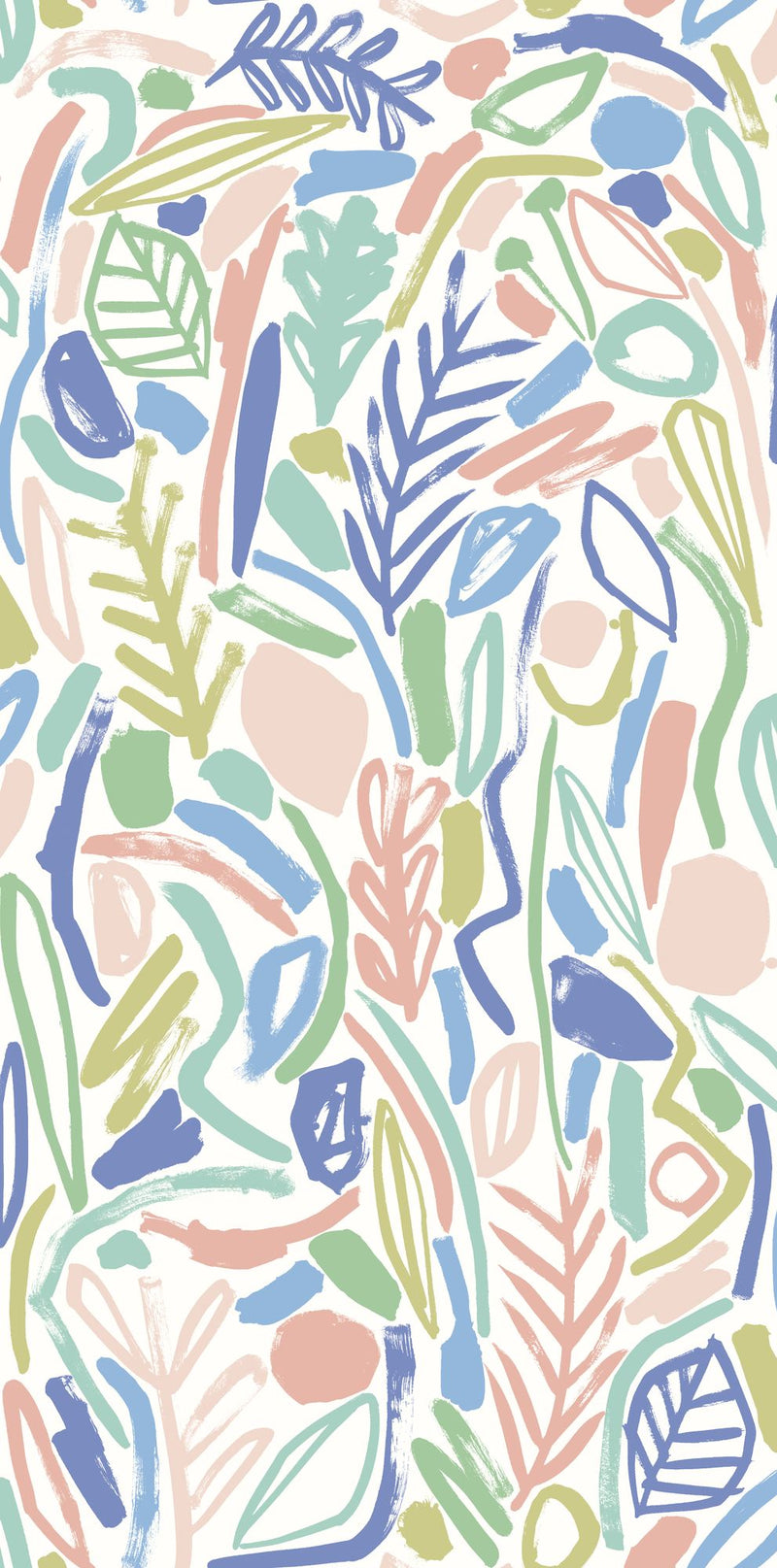 GHS50145W Verdure Periwinkle Wallpaper by Ohpopsi