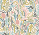 Verdure Blush & Petrol Glasshouse Wallpaper by Ohpopsi