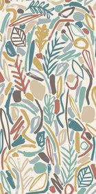 GHS50148W Verdure Teal & Cinnamon Wallpaper by Ohpopsi
