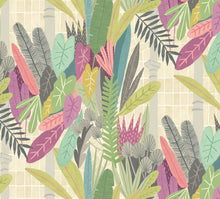 GHS50155W Glasshouse Heather & Olive Wallpaper by Ohpopsi