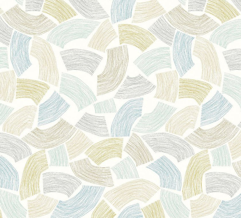 GHS50156W Elements Duckegg & Linen Wallpaper by Ohpopsi