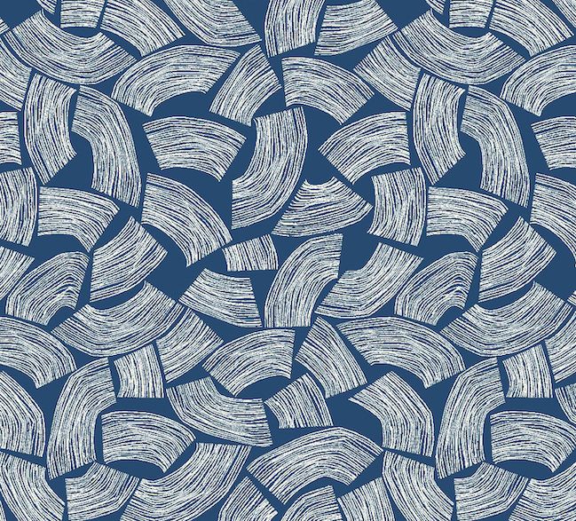 GHS50164W Elements Indigo Wallpaper by Ohpopsi