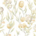 LBK50101W Pomegranate Trail Linen Mix Wallpaper by Ohpopsi