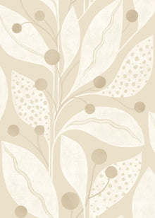 LBK50105W Berry Dot Flax Wallpaper by Ohpopsi
