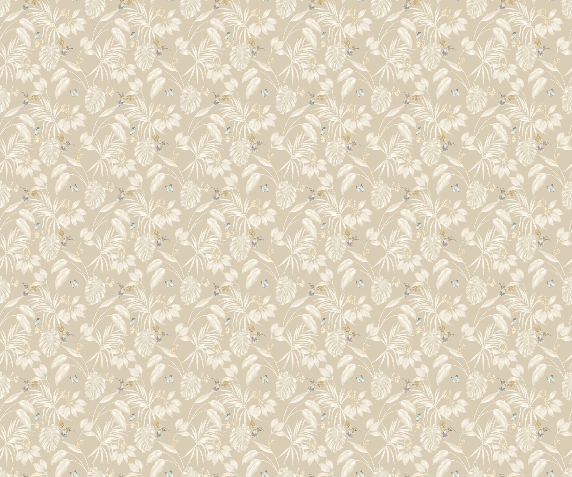 LBK50106W Hummingbird Straw Wallpaper by Ohpopsi