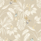 LBK50106W Hummingbird Straw Wallpaper by Ohpopsi