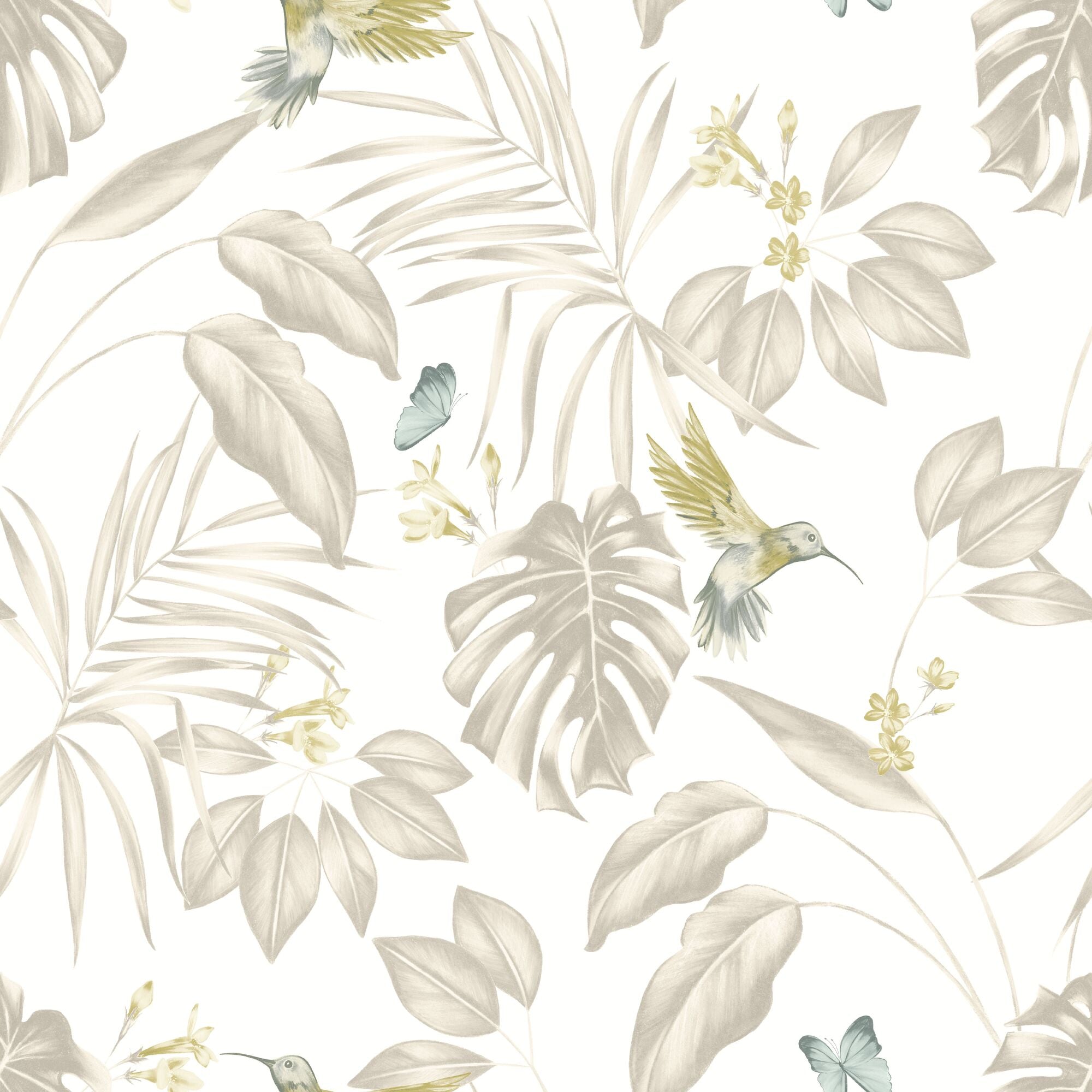 LBK50114W Hummingbird Pearl Wallpaper by Ohpopsi