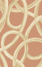 LBK50131W Twisted Geo Ginger Wallpaper by Ohpopsi