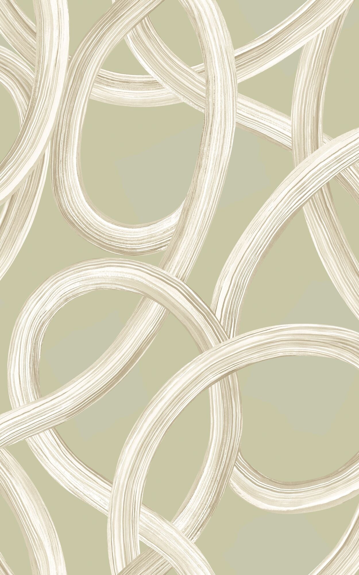 LBK50142W Twisted Geo Moss Wallpaper by Ohpopsi