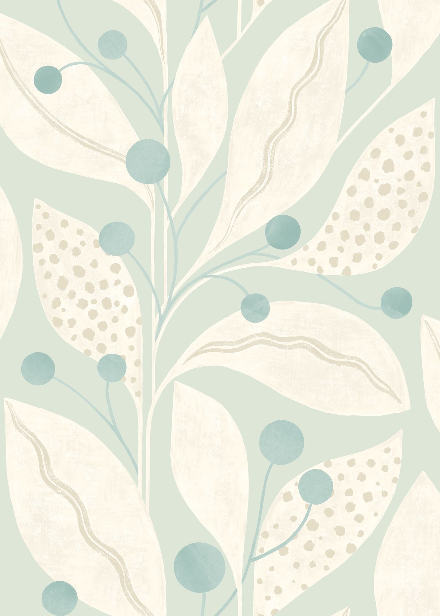 LBK50149W Berry Dot Duckegg Wallpaper by Ohpopsi