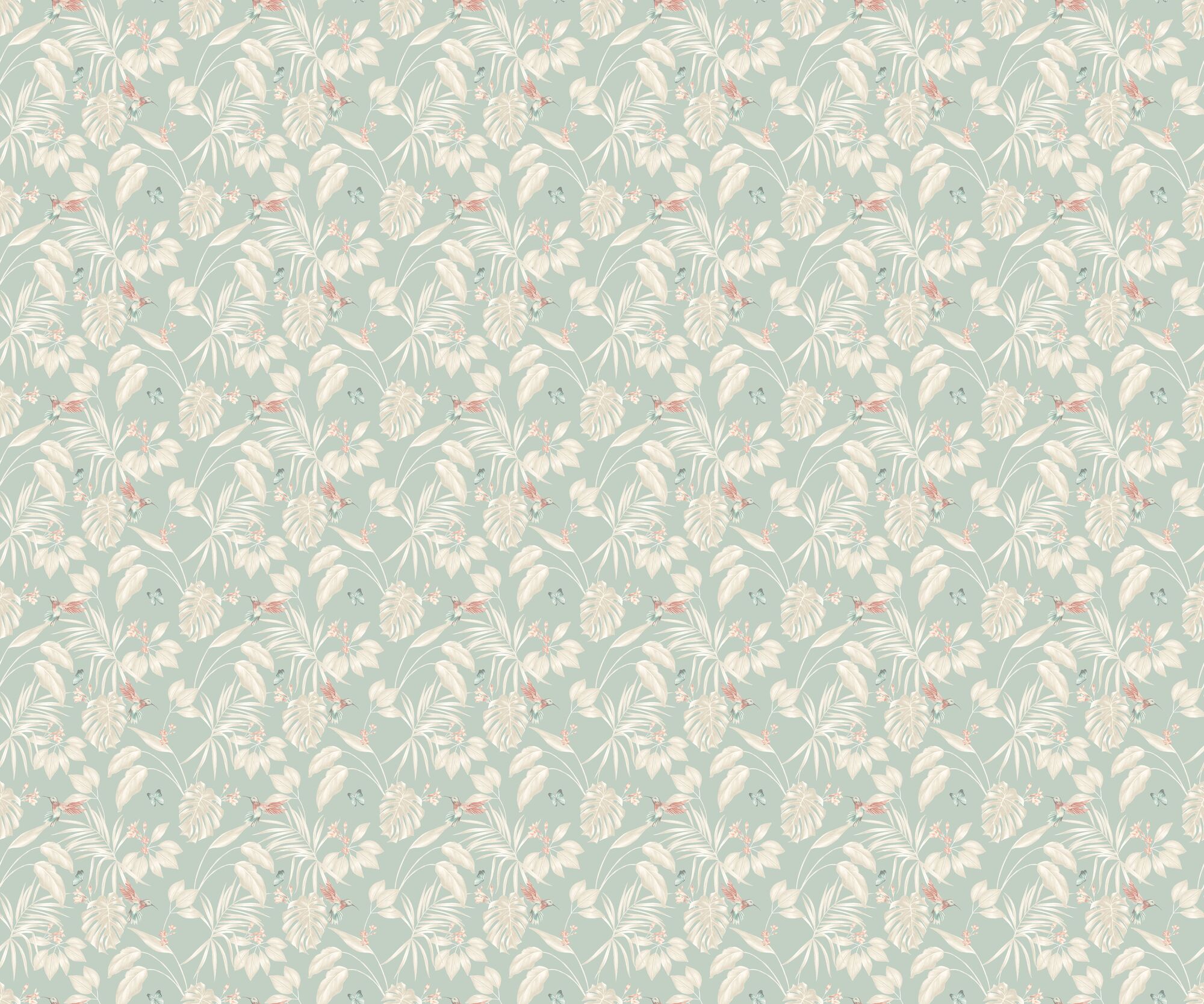 LBK50155W Hummingbird Rich Duckegg Wallpaper by Ohpopsi