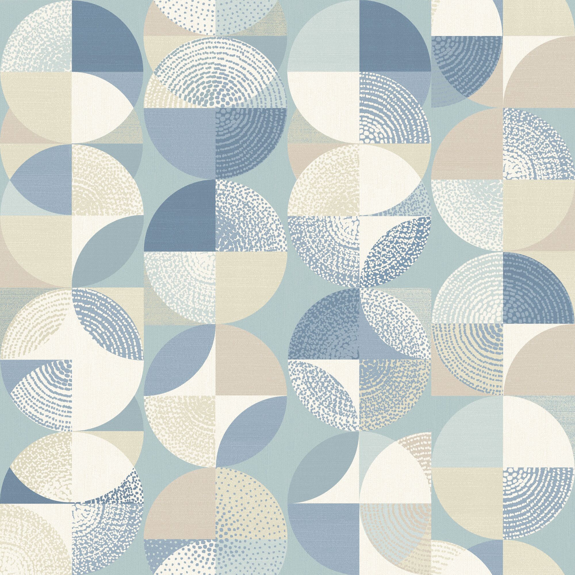 LBK50162W Orb Copenhagen Blue Wallpaper by Ohpopsi