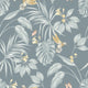 Hummingbird Petrol Laid Bare Wallpaper by Ohpopsi