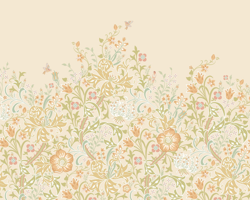 MUR374L Trailing Lily Buttercup Mural Large by Origin Murals