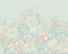 MUR375M Trailing Lily Duck Egg Blue Mural Medium by Origin Murals