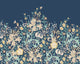 Trailing Lily Navy Blue Mural (Medium) by Origin Murals