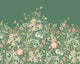 Trailing Lily Forest Green Mural (Large) by Origin Murals