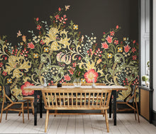 MUR379L Trailing Lily Midnight Mural Large by Origin Murals